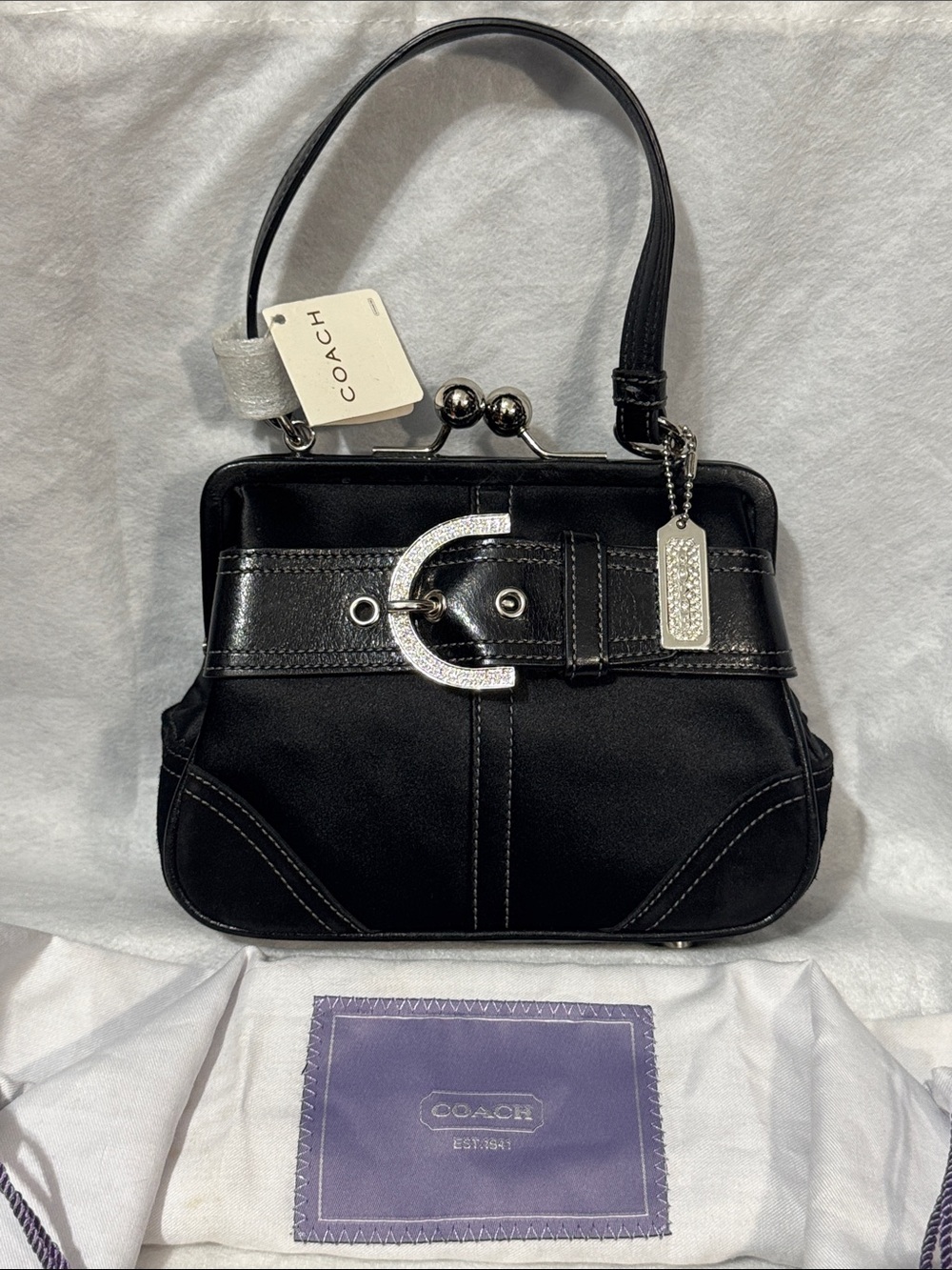 Coach Madison kiss-lock purse